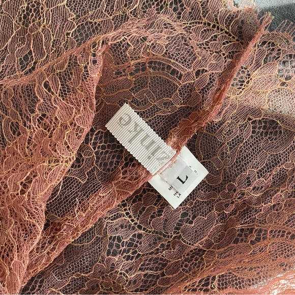 Zinke Eyelash Lace Camisole in Rose Gold - Picture 3 of 3